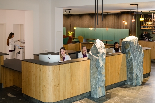 Das Front Office im medQuartier in Feldkirchen