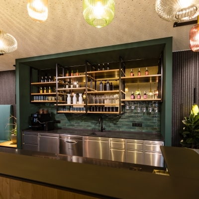 Küche im medQuartier Wartebereich